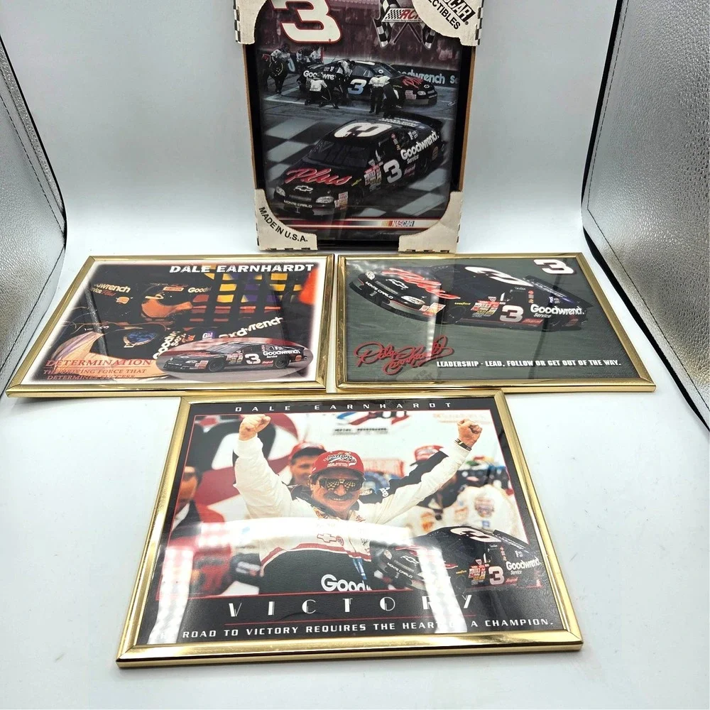 Dale Earnhardt #3‎ The Intimidator Lot Of  Four Framed 8 x 10 Pictures NASCAR