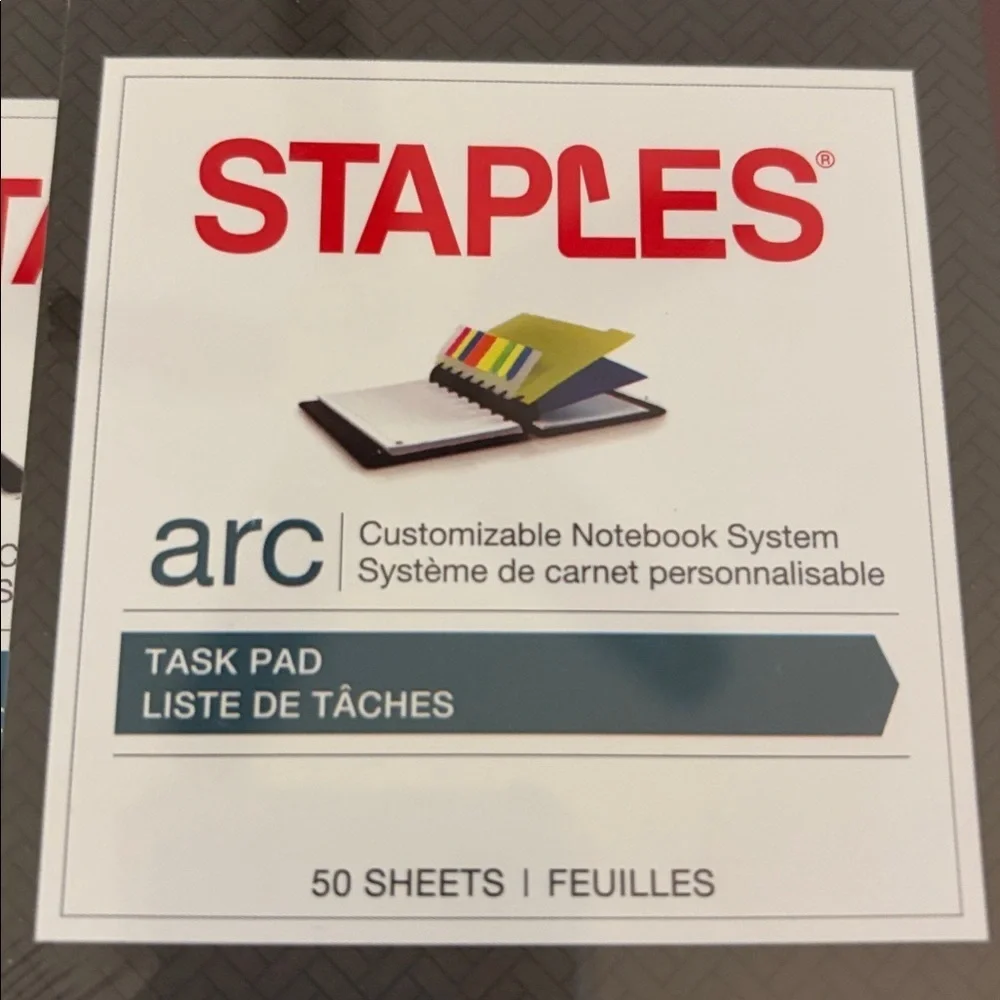 Staples details repositionable