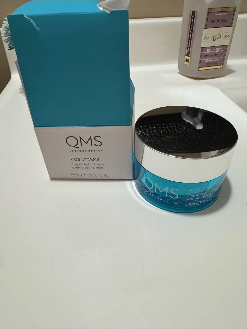 QMS Ace Vitamin Day & Night Cream — Hydrating Blue Jar