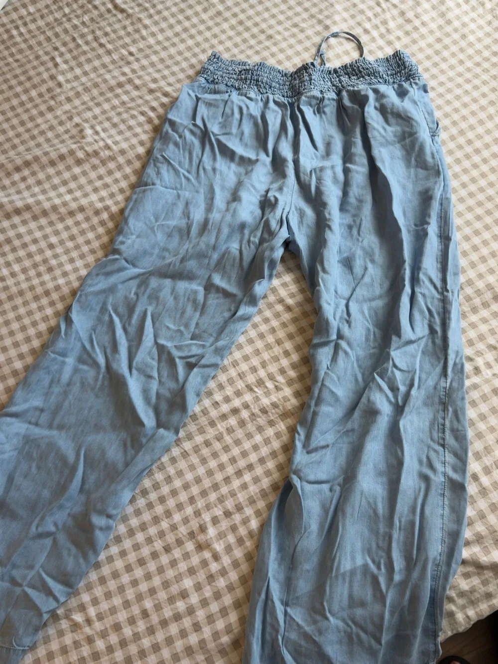 SO Men's Light Blue Drawstring Lounge Pants
