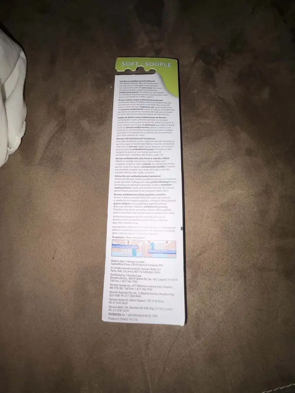 Norwex antibacterial toothbrush