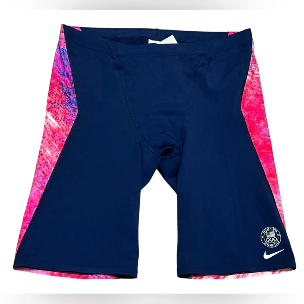 Nike Swim Men's Olympic Team USA Hydrastrong USA Print Jammer Swim Short size 36