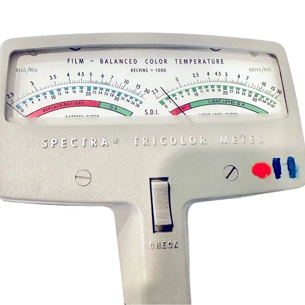 Vintage Spectra Tricolor‎ Meter Photo Research UNTESTED