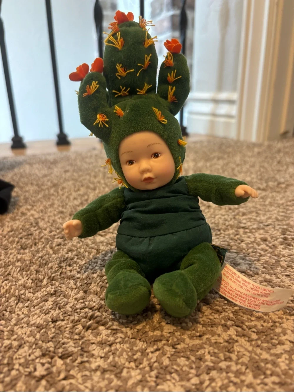 Green Cactus Baby Plush Cactus Costume Doll Anne Geddes collectible