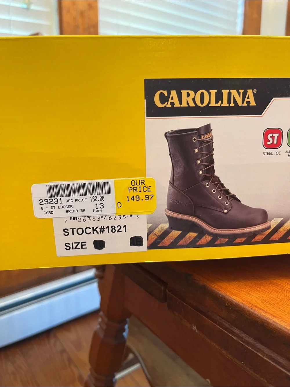 Carolina men’s 8”
