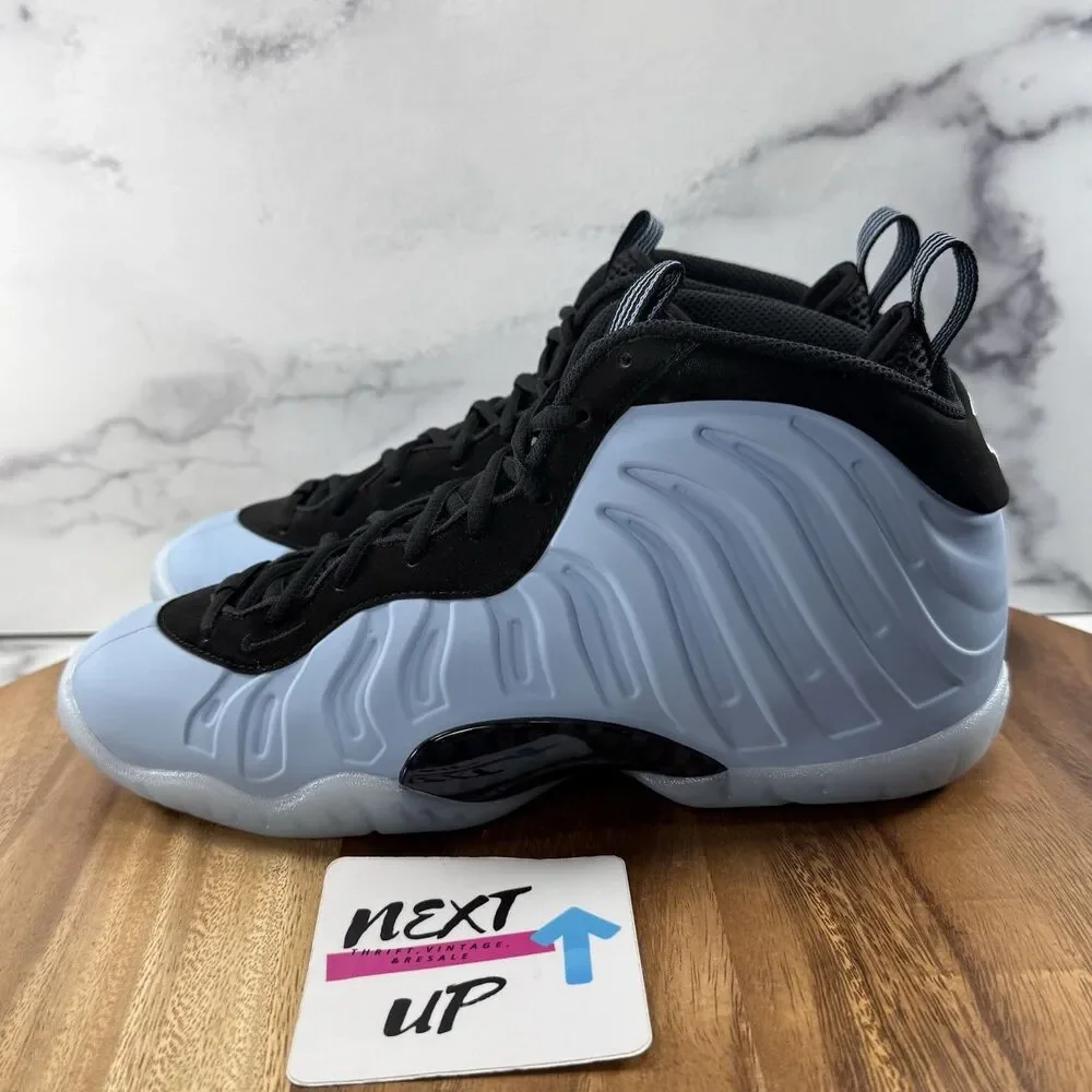 Youth 7 Big Kids-Nike Little Posite Foamposite GS Psychic Blue Shoes HJ7654 400