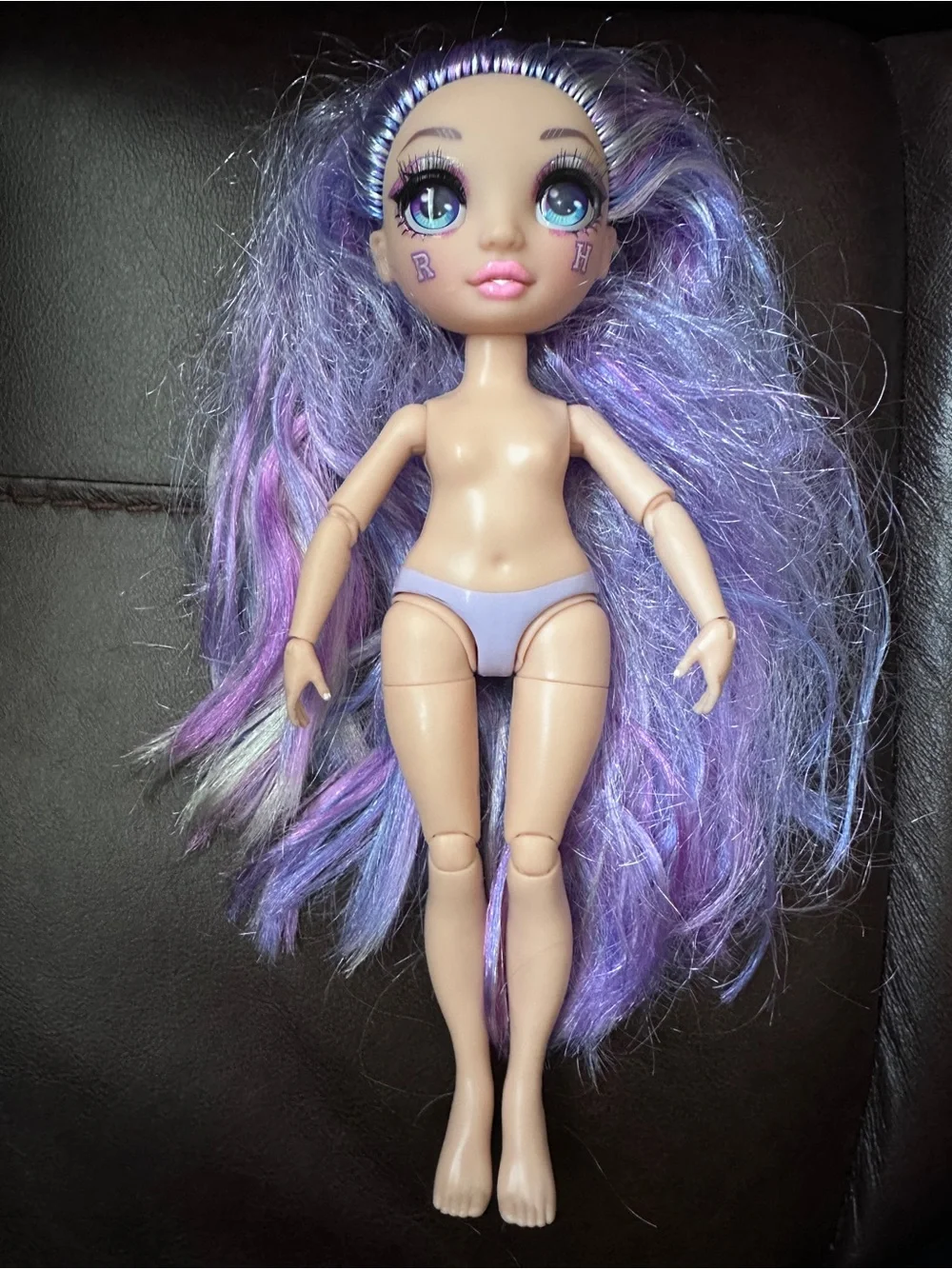 Rainbow High Cheer Violet Willow Purple Cheerleader Doll with no clothes