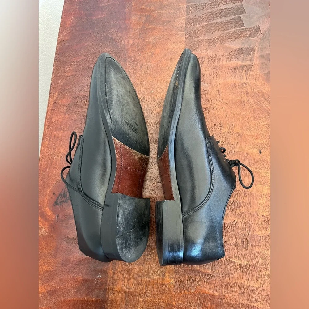 Cole Haan Hawthorn Black Lace Up Oxford Dress Office Special Event Shoes Sz 10.5