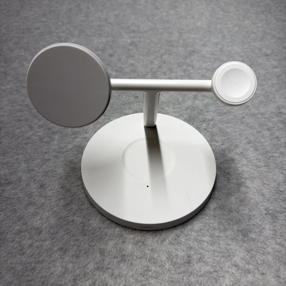 Belkin 3-in-1 MagSafe Charger Stand White Tested No Cord