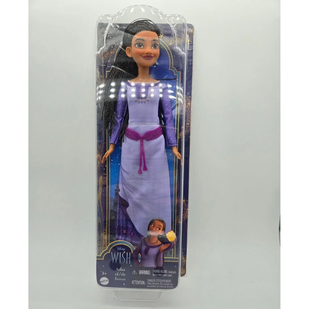 NEW Disney Wish Asha of de Rosas Doll Purple Dress NIP