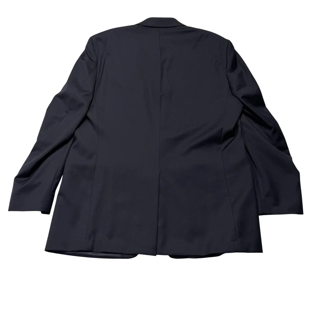 Lauren Ralph Lauren Mens 3-Piece Wool Suit Navy Blue Jacket 46L Pants 40x31 Vest