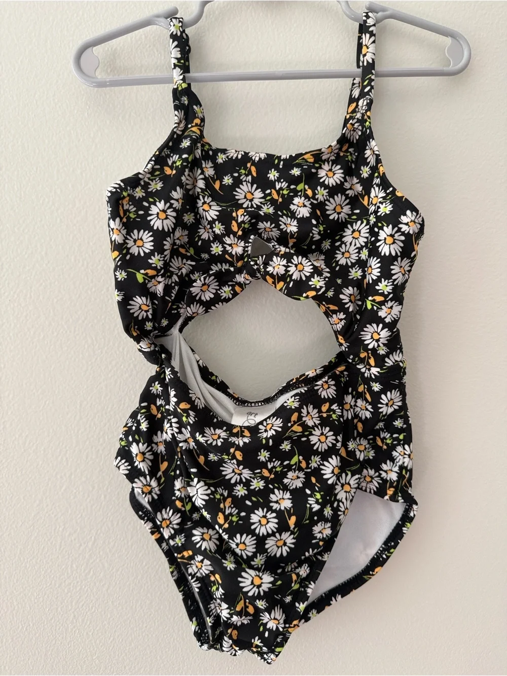 art class | Girls Daisy Floral One-Piece Swimsuit | Size S (6/7)