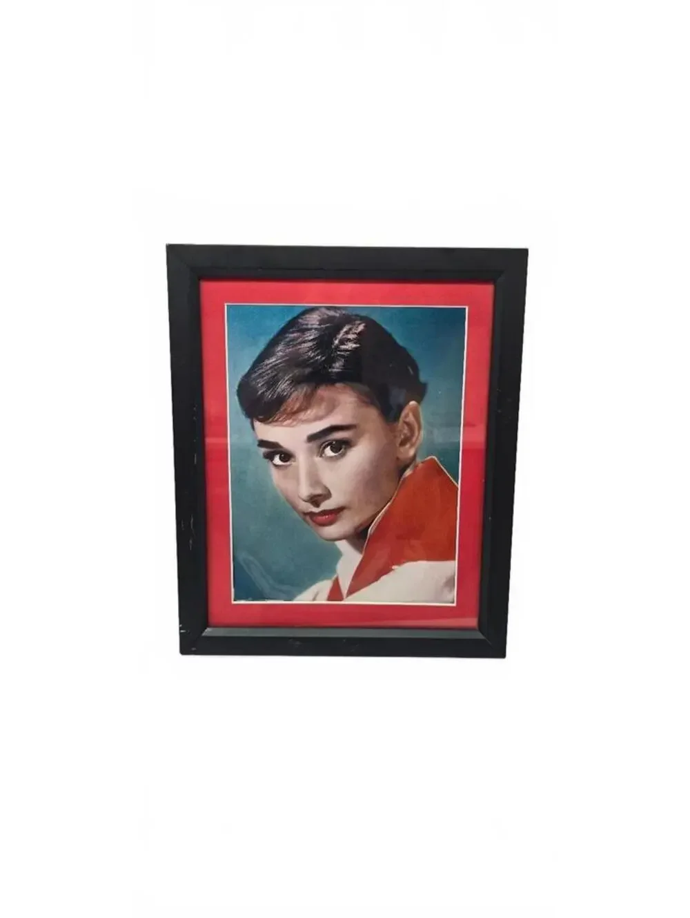 Vintage Audrey Hepburn Framed Portrait 11x14