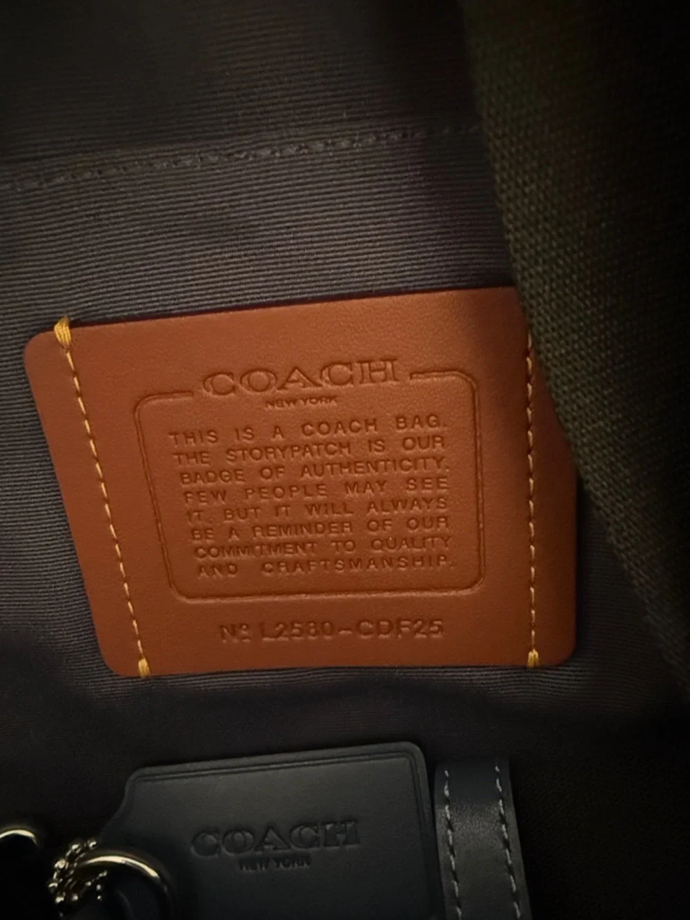 Coach signature denim