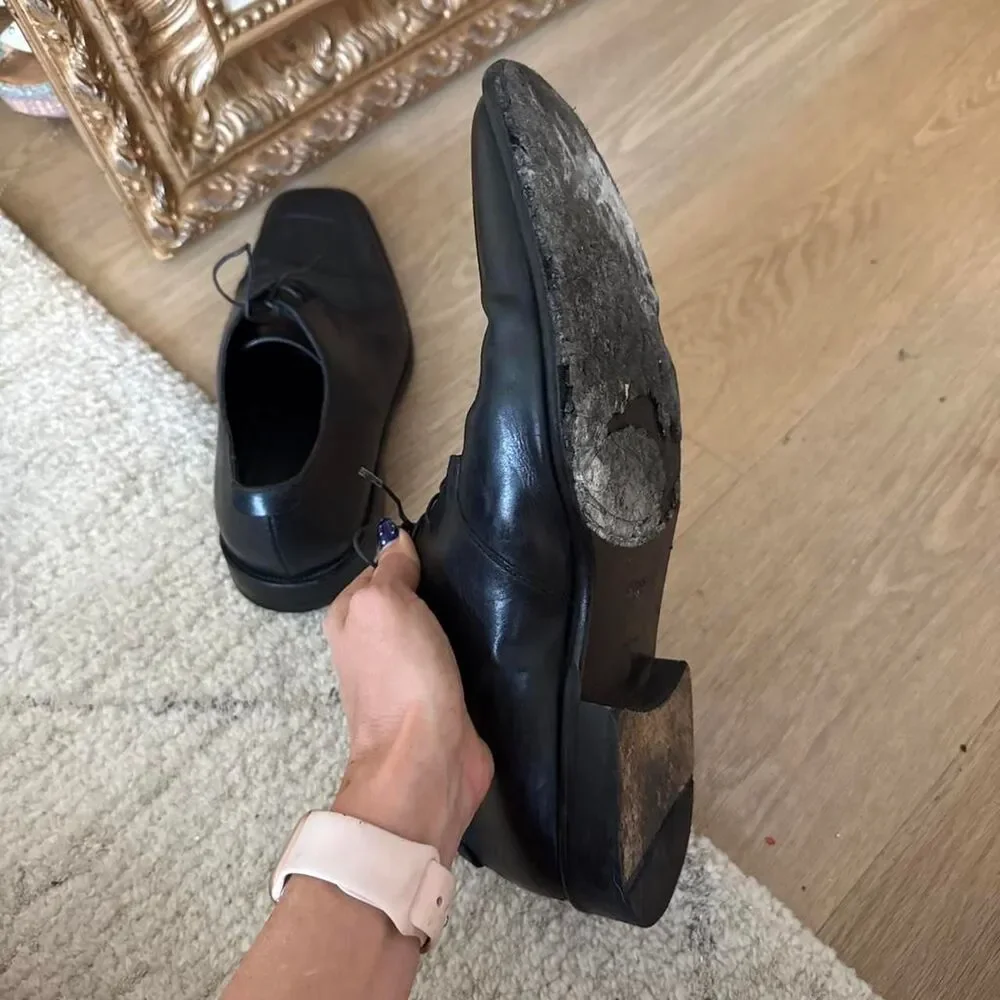 Hugo Boss black leather