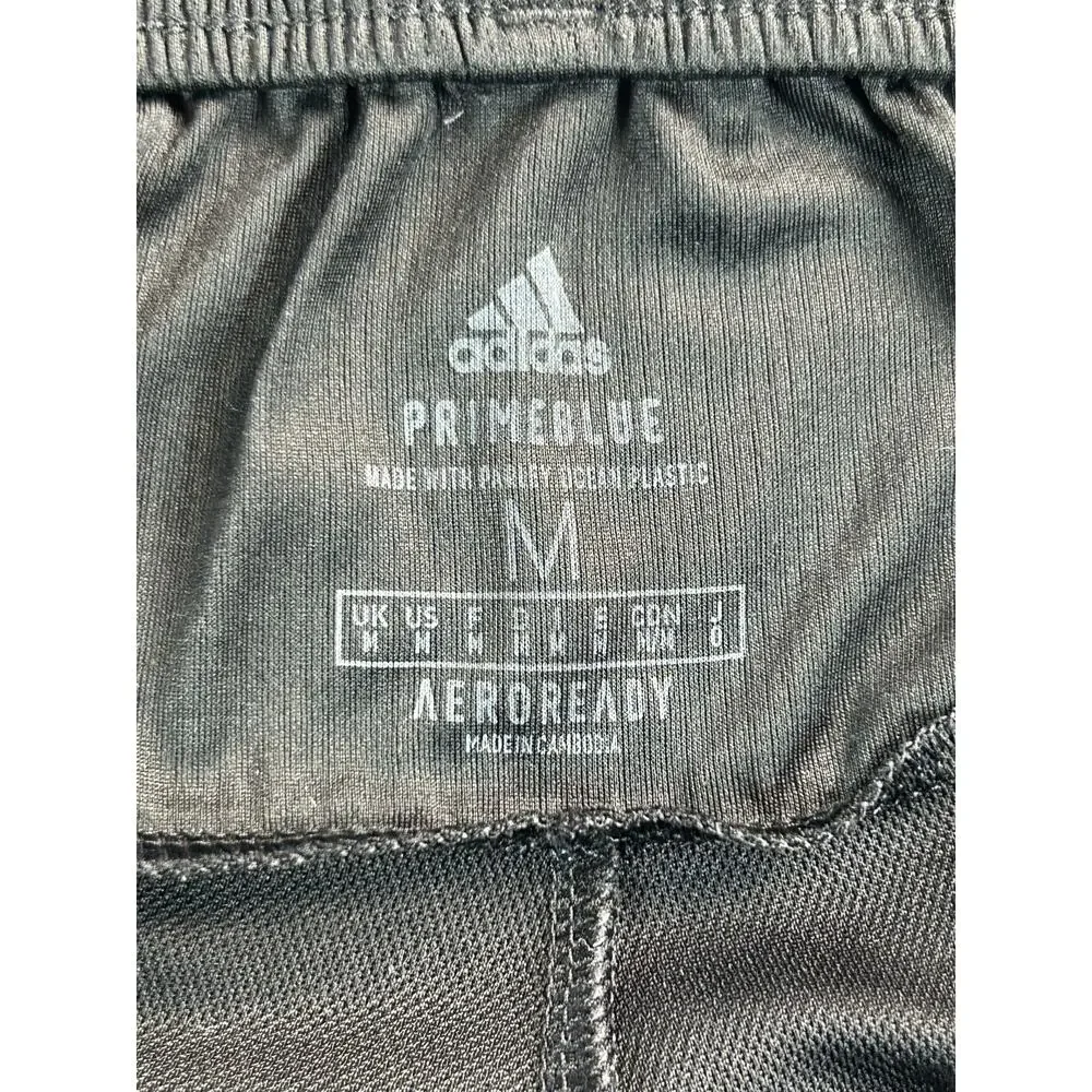 Adidas D2M Primeblue Shorts Mens Medium Black Red AEROREADY Zip Pockets