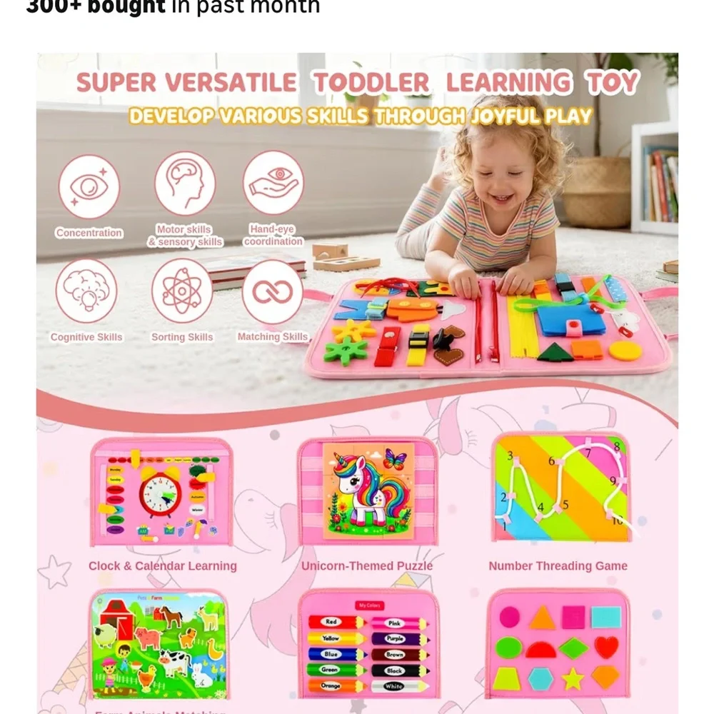 Toddler busy book toy brand new