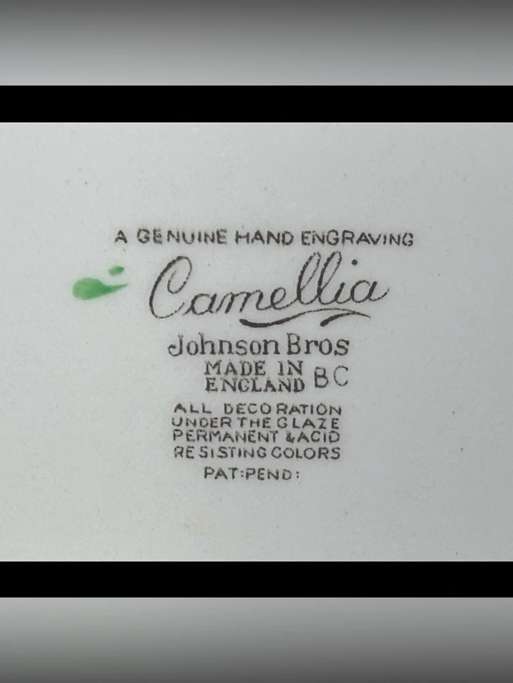 Johnson Brothers color may