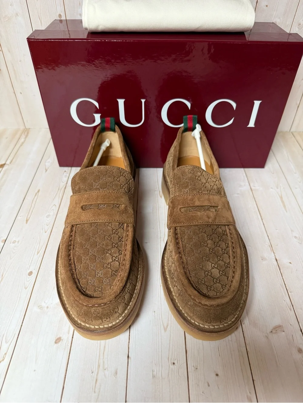 Gucci luxury suede