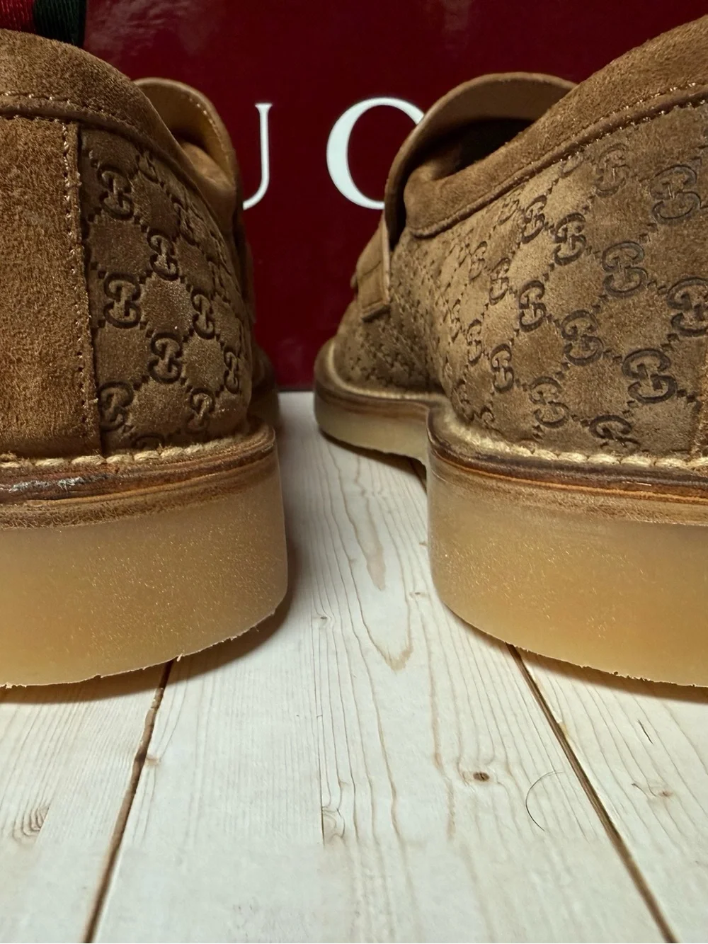 Gucci luxury suede