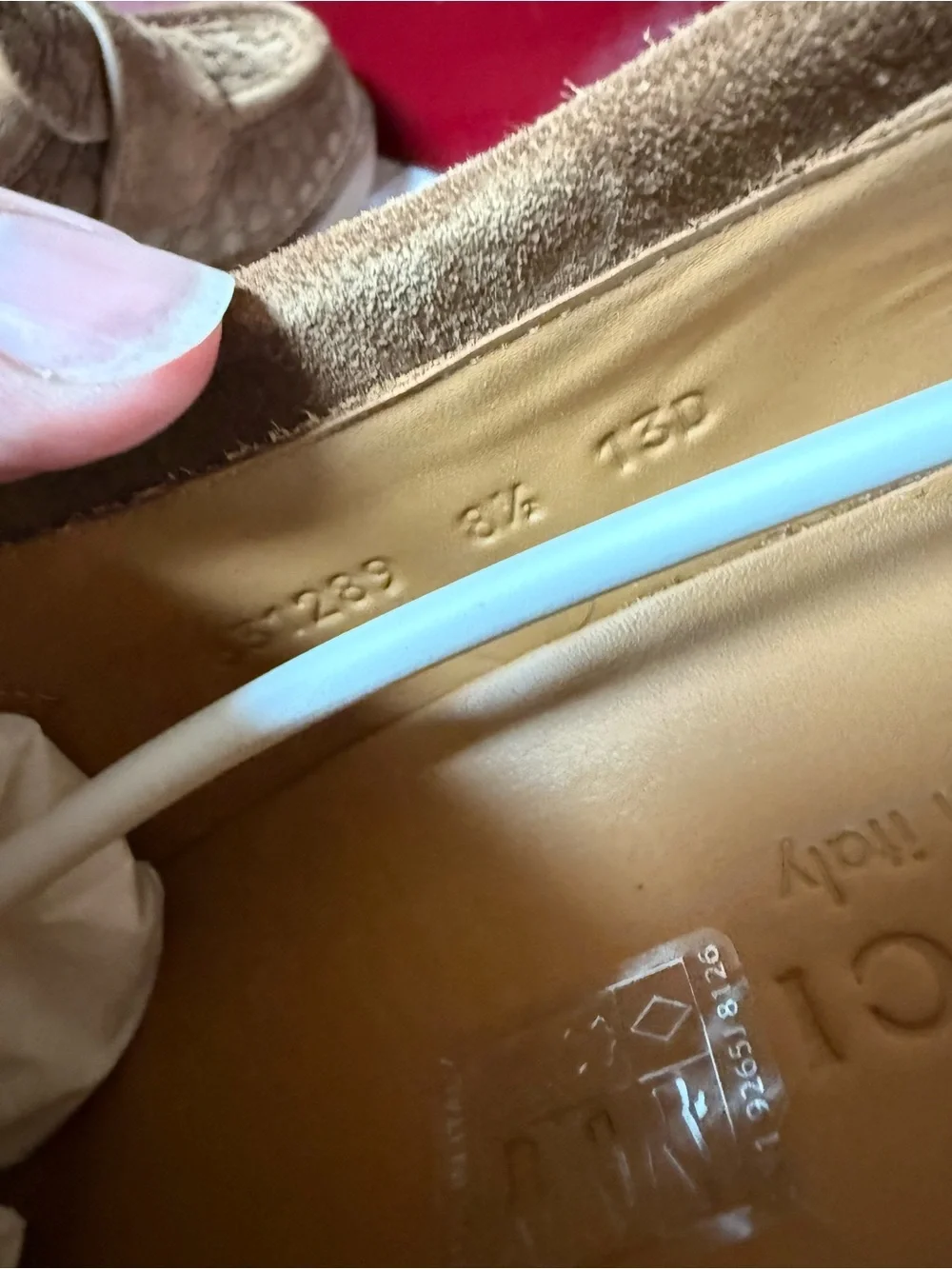 Gucci luxury suede