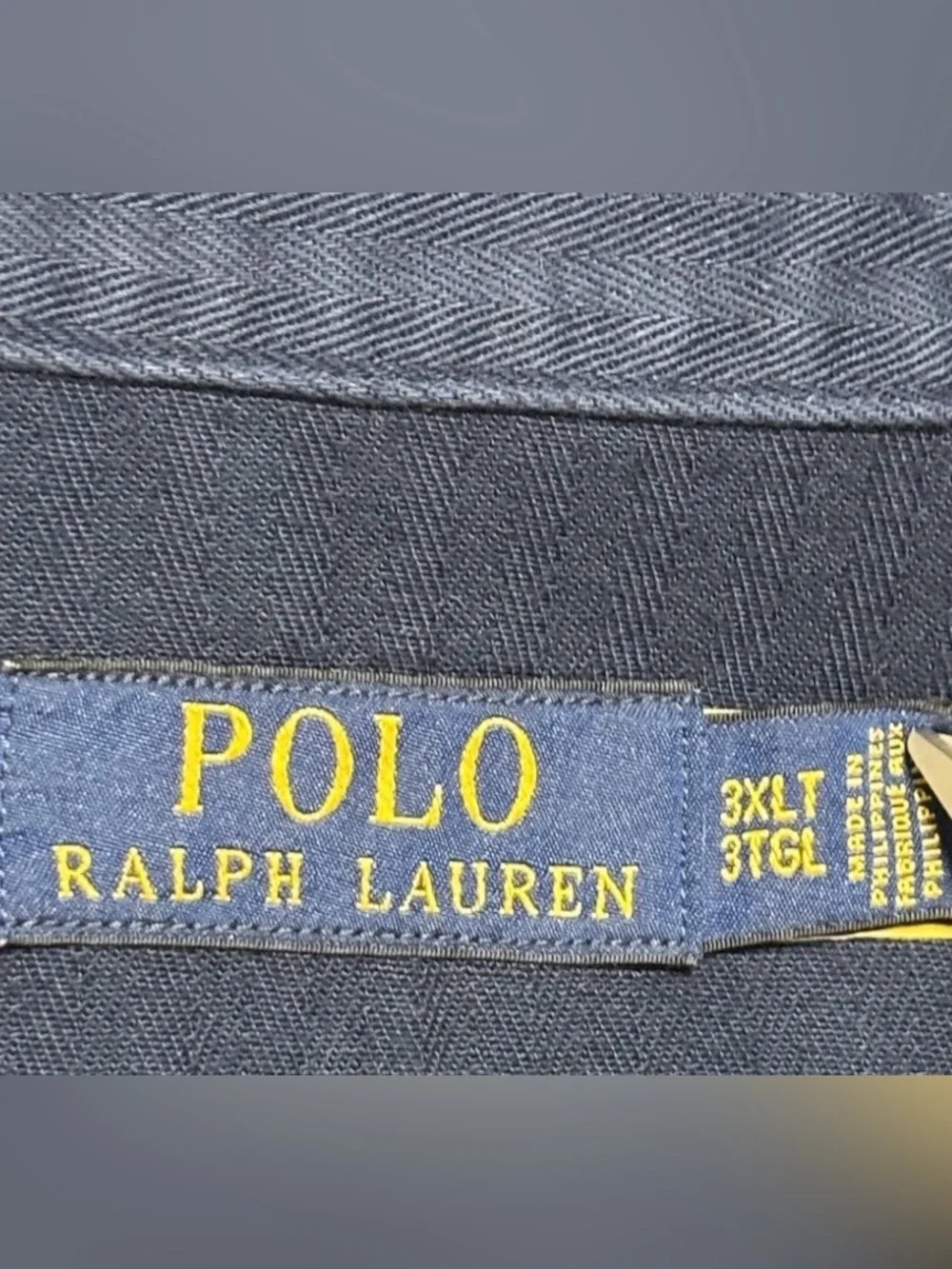 Polo Ralph Lauren Men's Herringbone Airforce Military Style Cotton Jacket Shirt