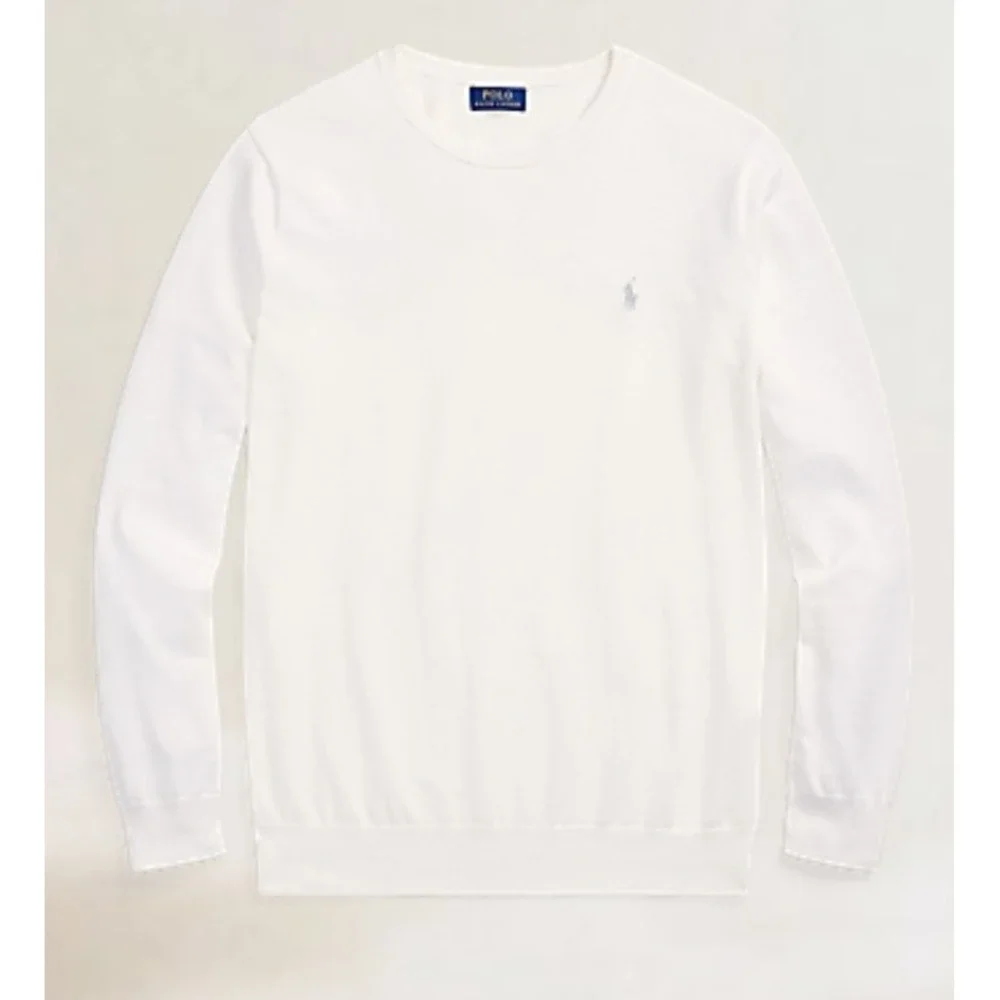 Polo Ralph Lauren White Spa Terry Raglan Pullover Sweatshirt Men's Size 3XB NWT