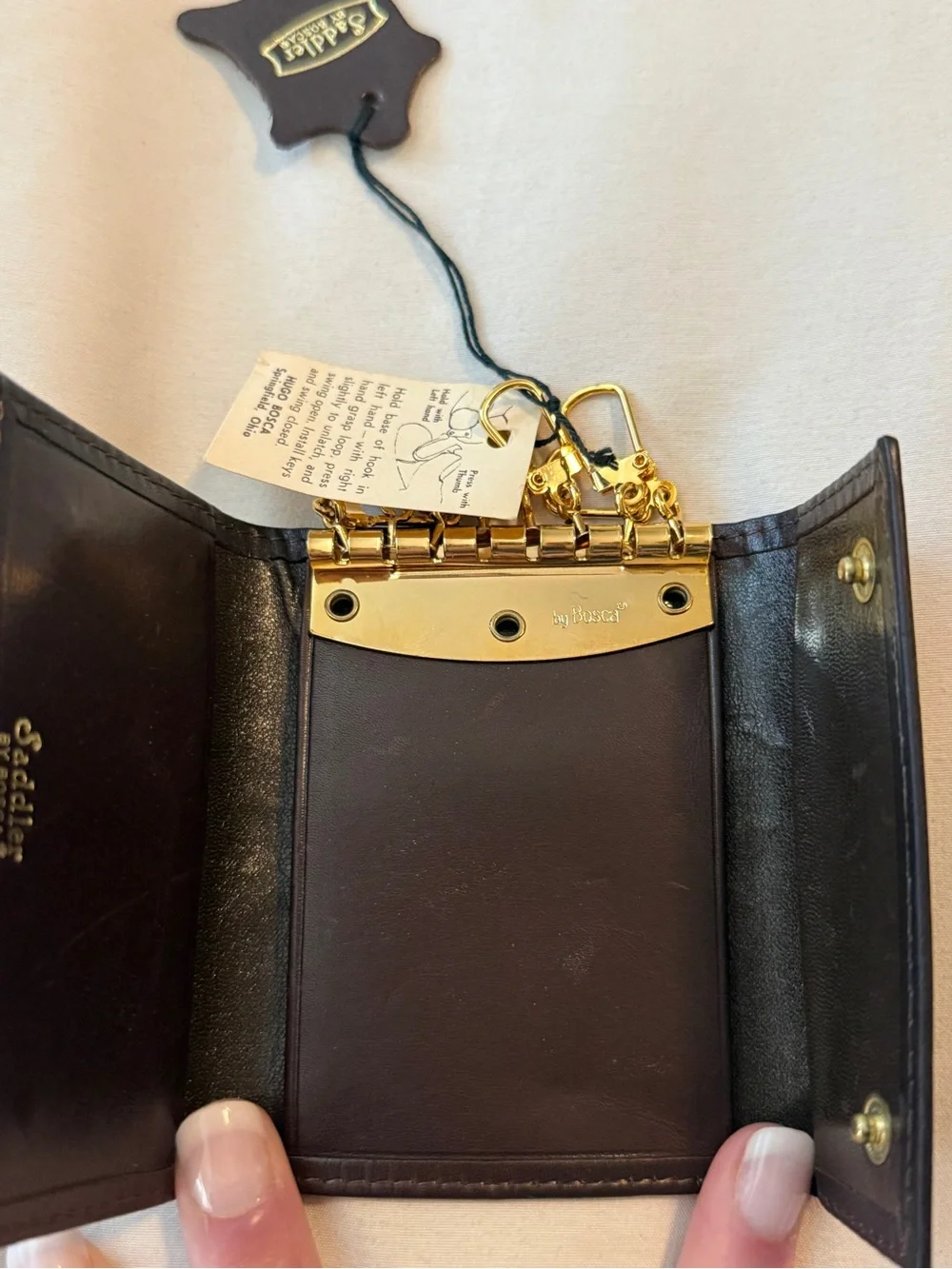 Bosca leather does