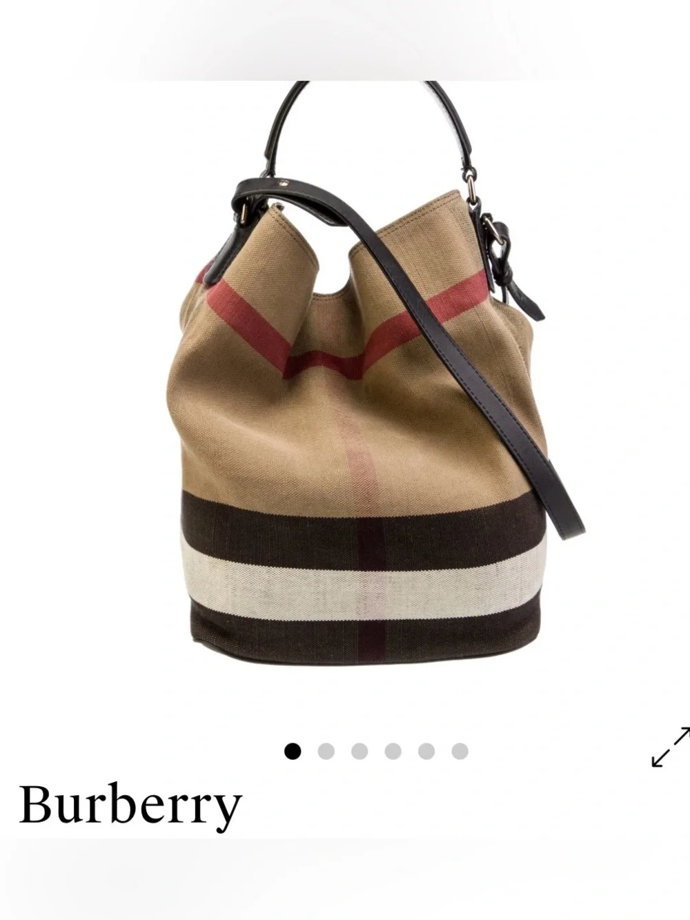 Burberry canvas hobo