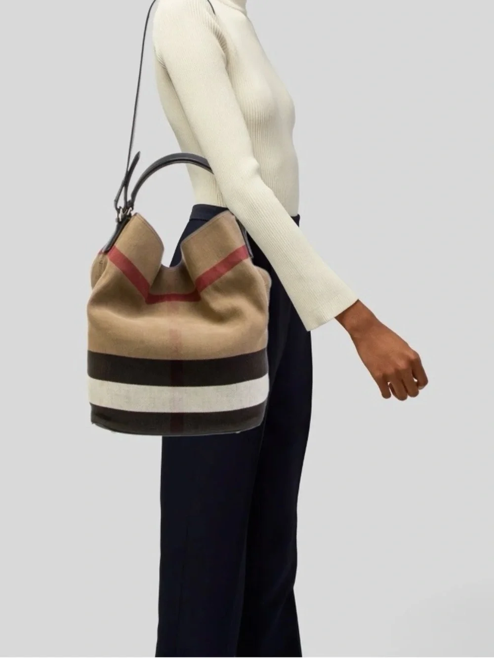 Burberry canvas hobo