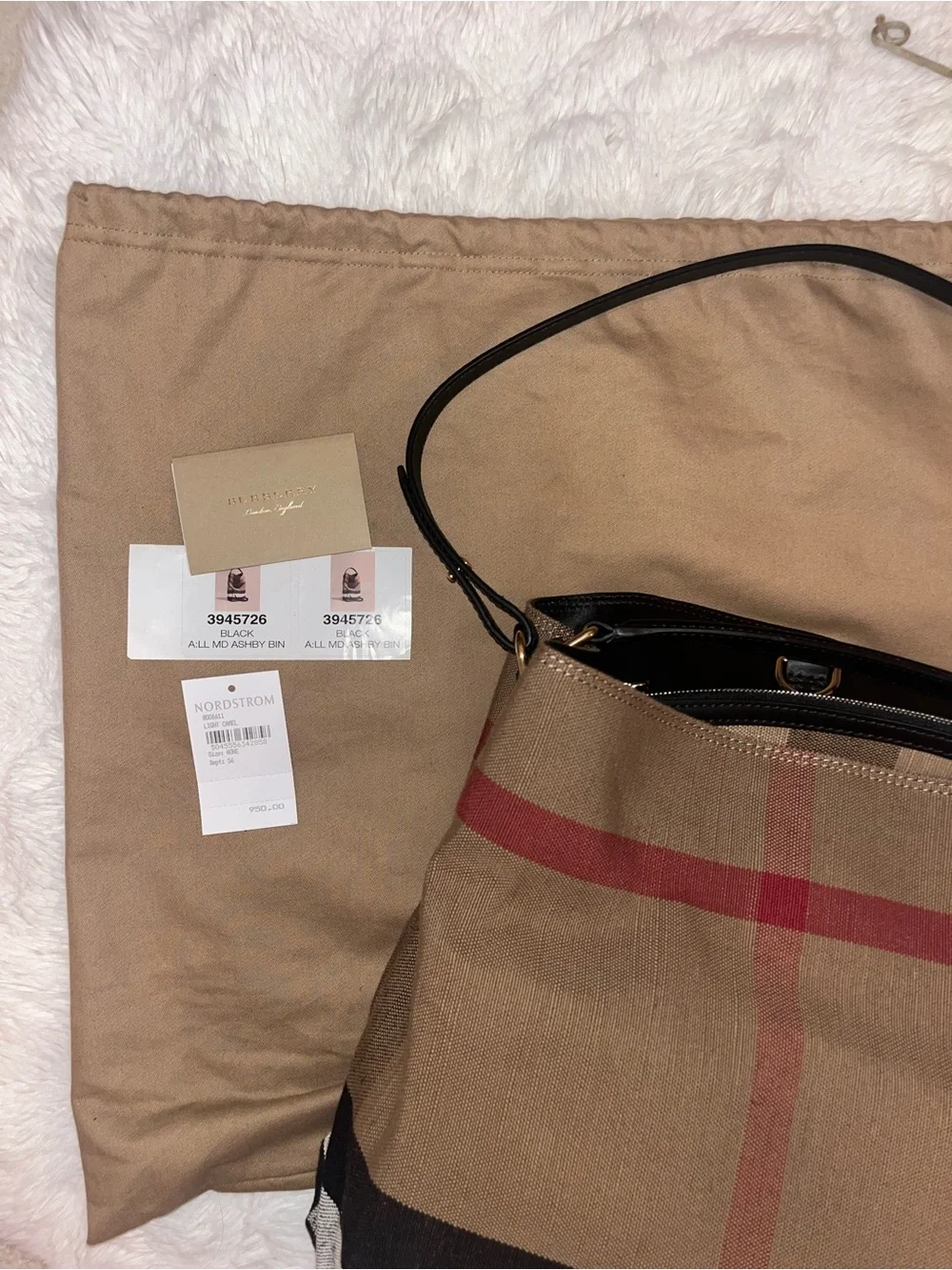 Burberry canvas hobo