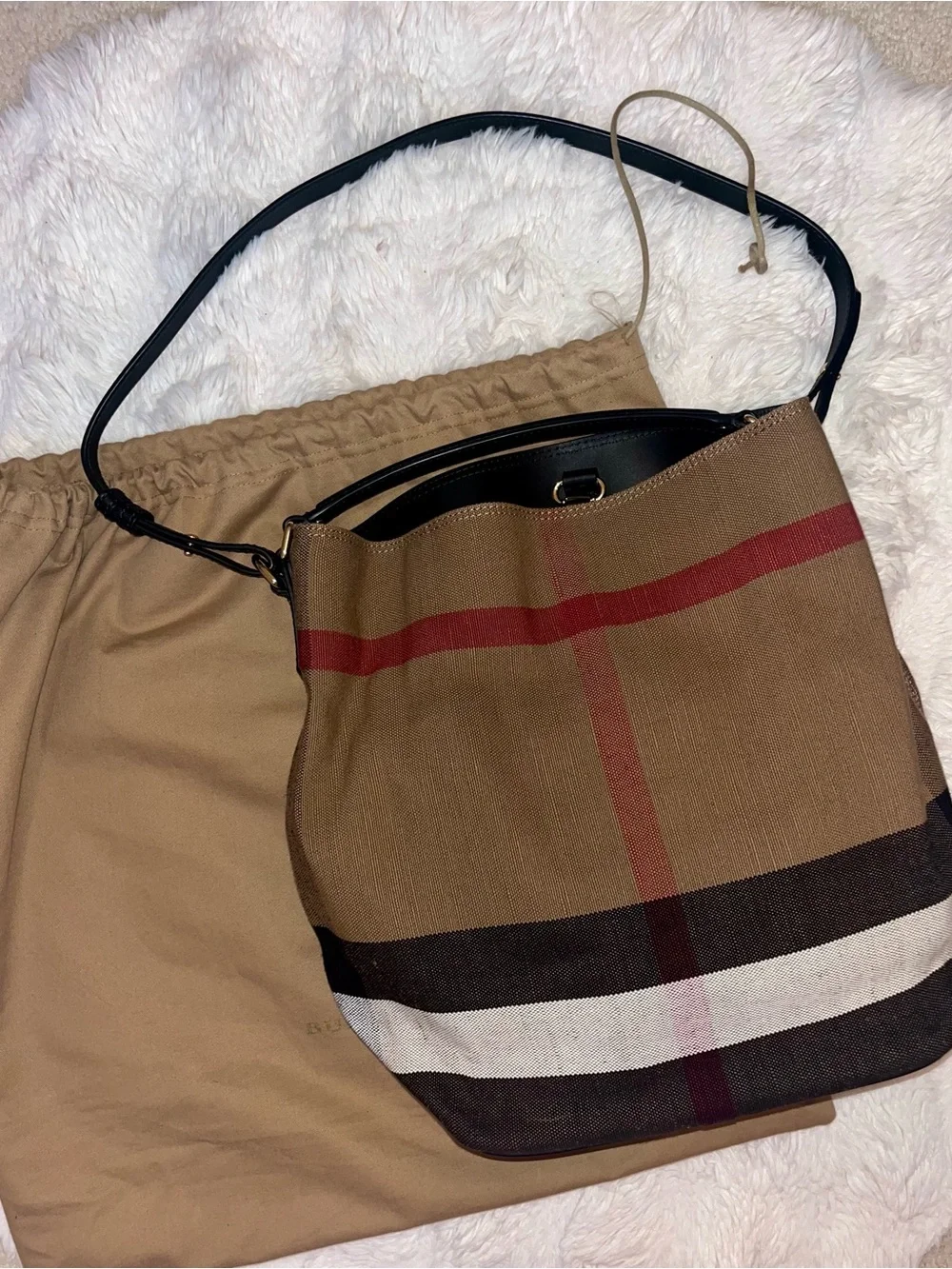 Burberry canvas hobo