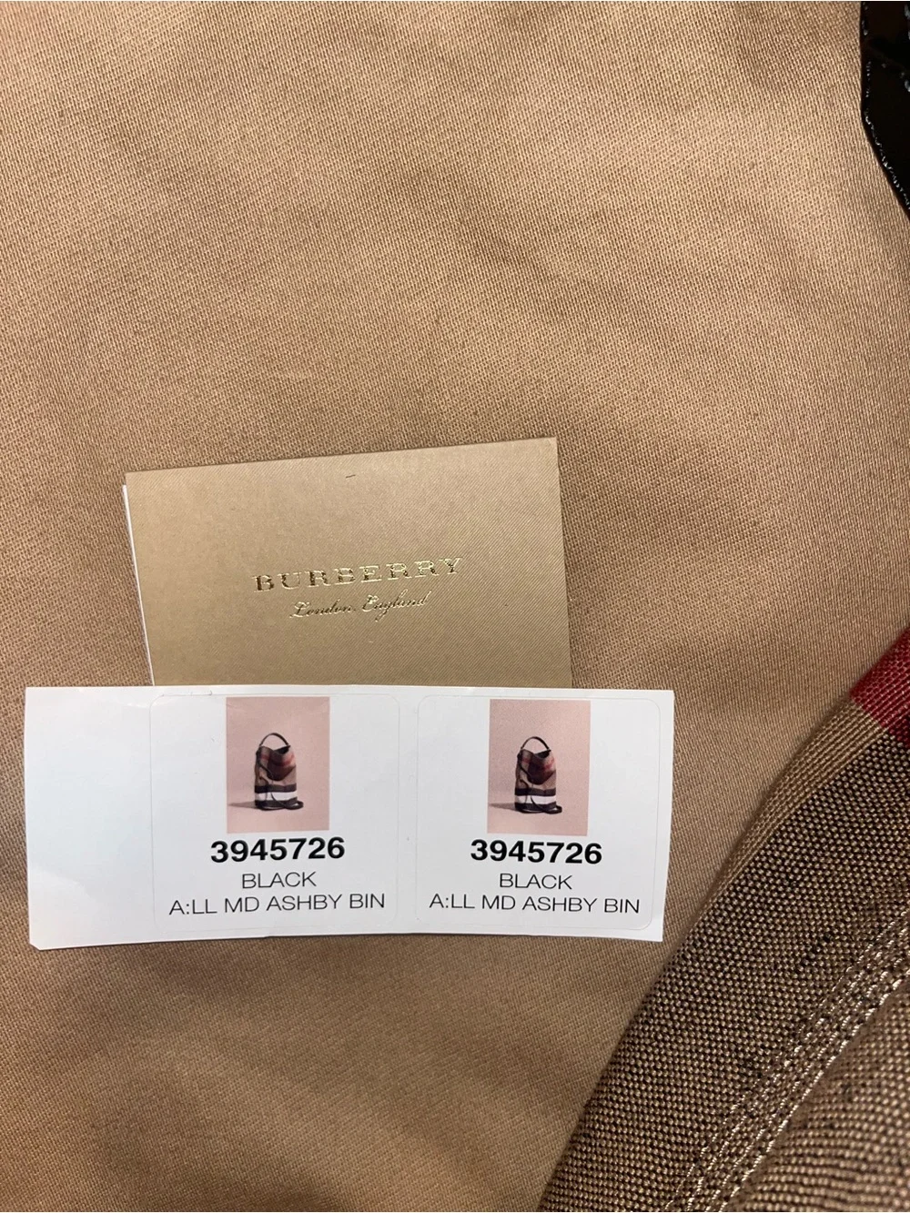 Burberry canvas hobo