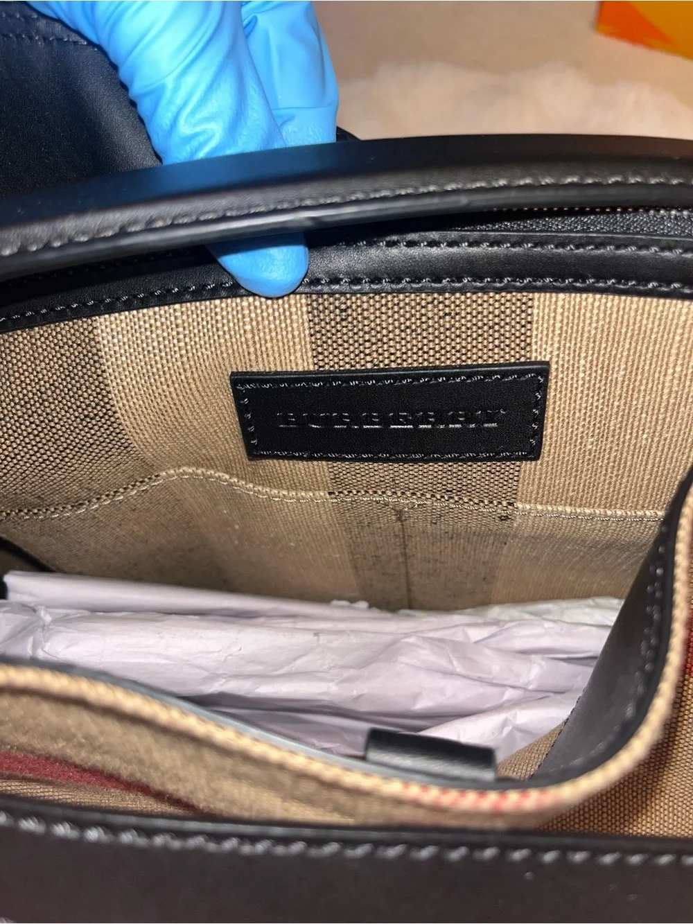 Burberry canvas hobo