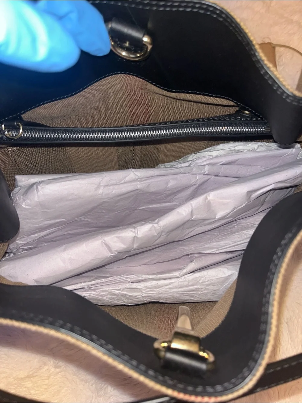 Burberry canvas hobo