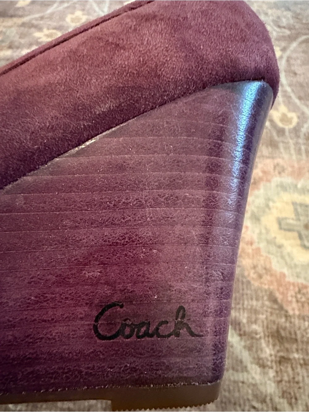 Coach wedge heels