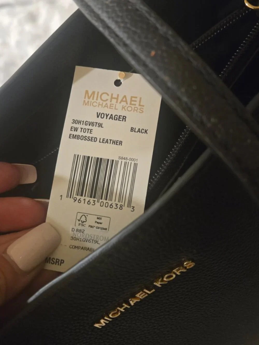 Michael Kors polyester center fastening