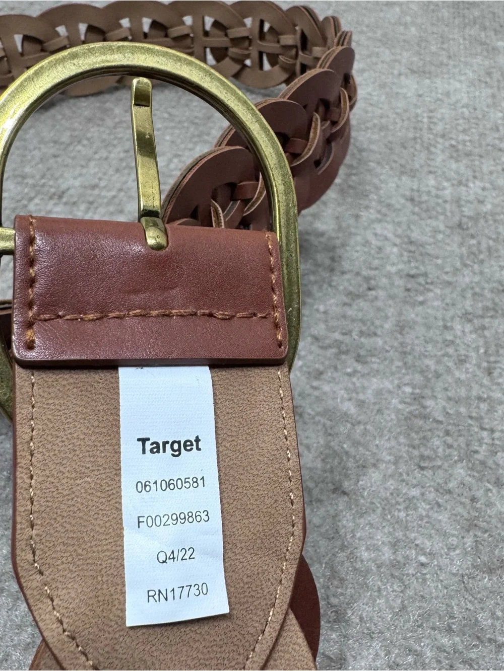 Target Braided Belt Bundle - green and brown