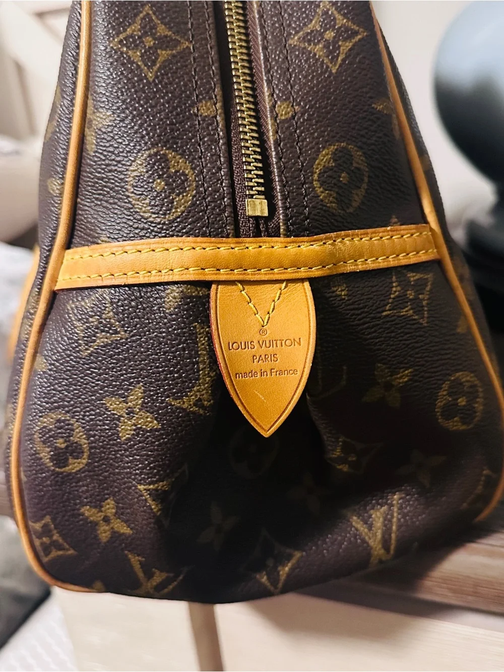 Louis Vuitton Monogram Montorgueil GM Vachetta Handles
