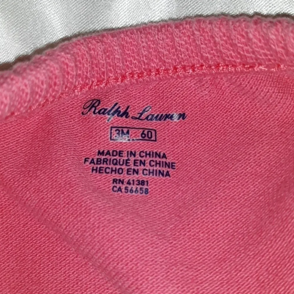 Ralph Lauren Coral Tennis Shirt Dress 3M