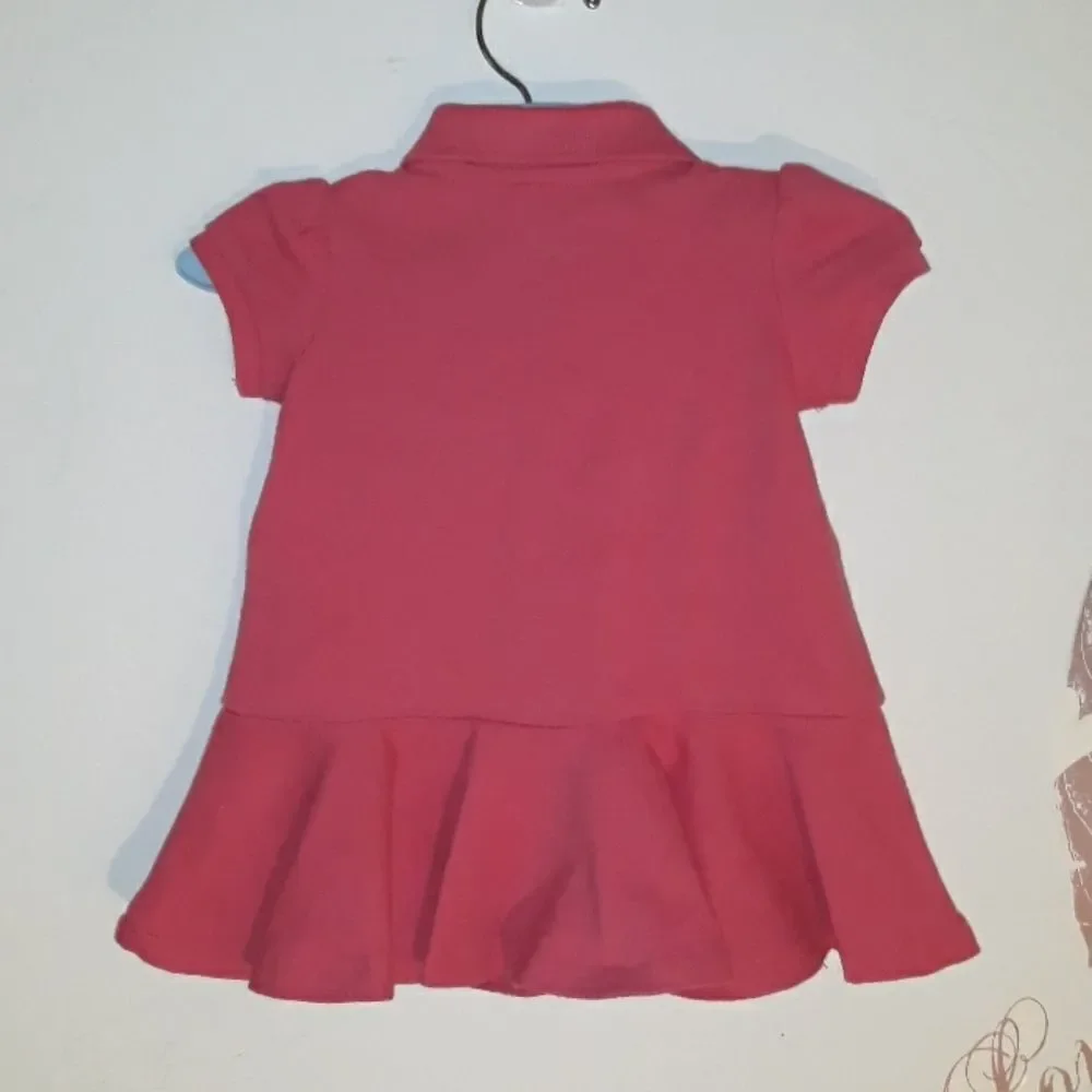 Ralph Lauren Coral Tennis Shirt Dress 3M