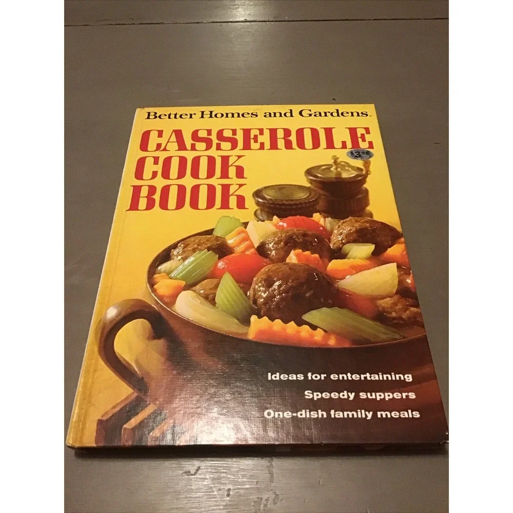 Vintage Better‎ Homes and Gardens Casserole Cook Book 1968 Hardcover