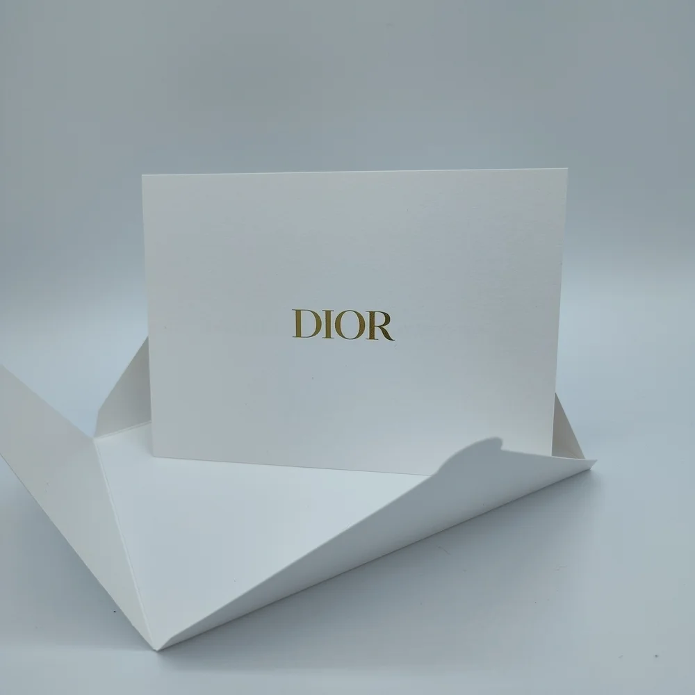 DIOR Luxury Gift Card & Envelope Boutique Presentation Authentic Packaging Gift