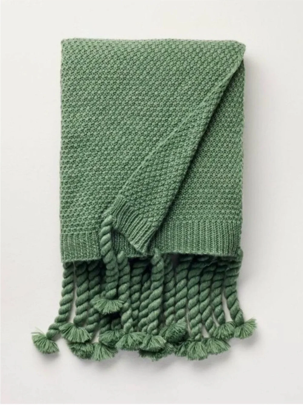 NEW! Knit Throw Blanket Green - Hearth & Hand w/Magnolia, 60”x50”