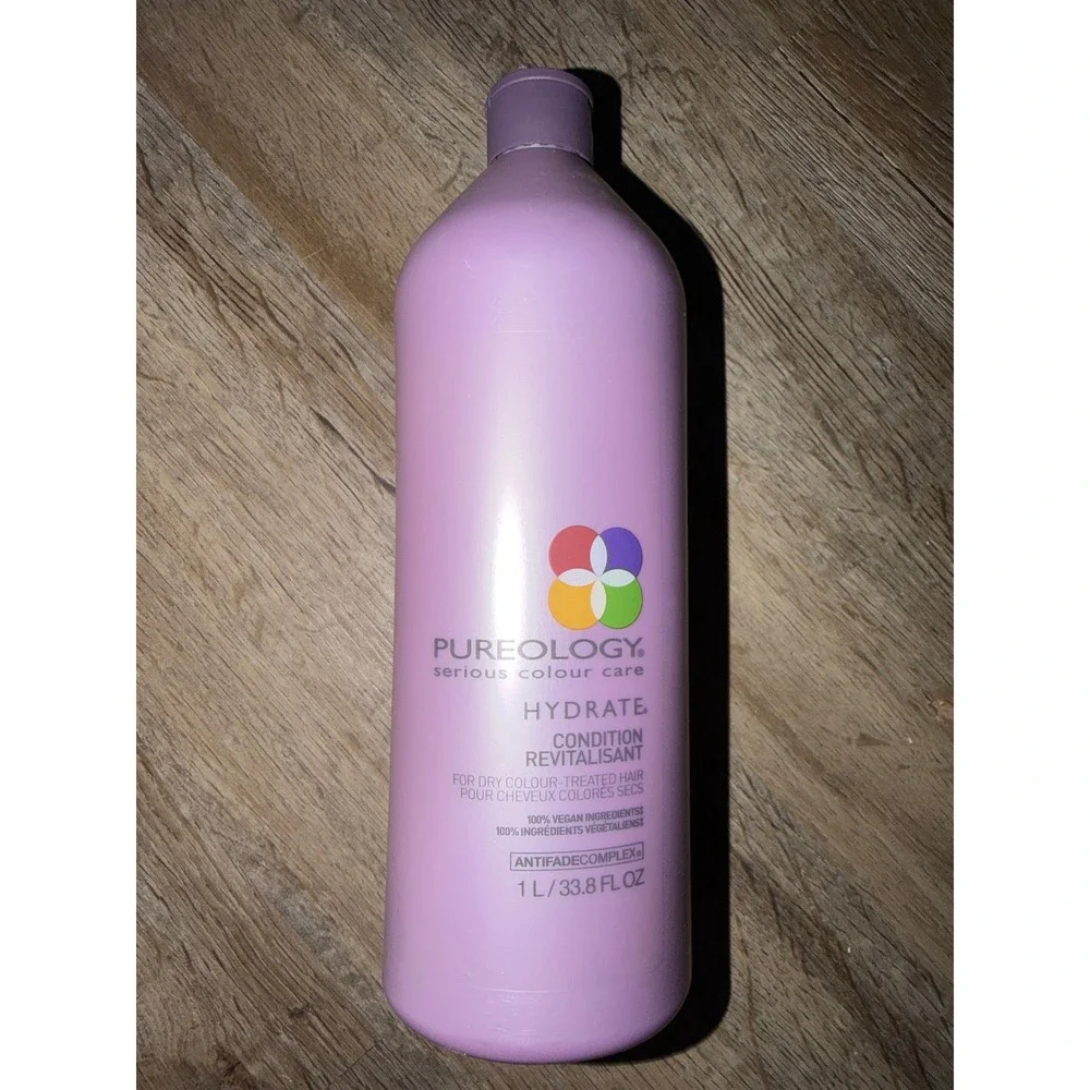Pureology Hydrate Conditioner 33.8 fl oz Antifade Complex Vegan Hair Care Liter