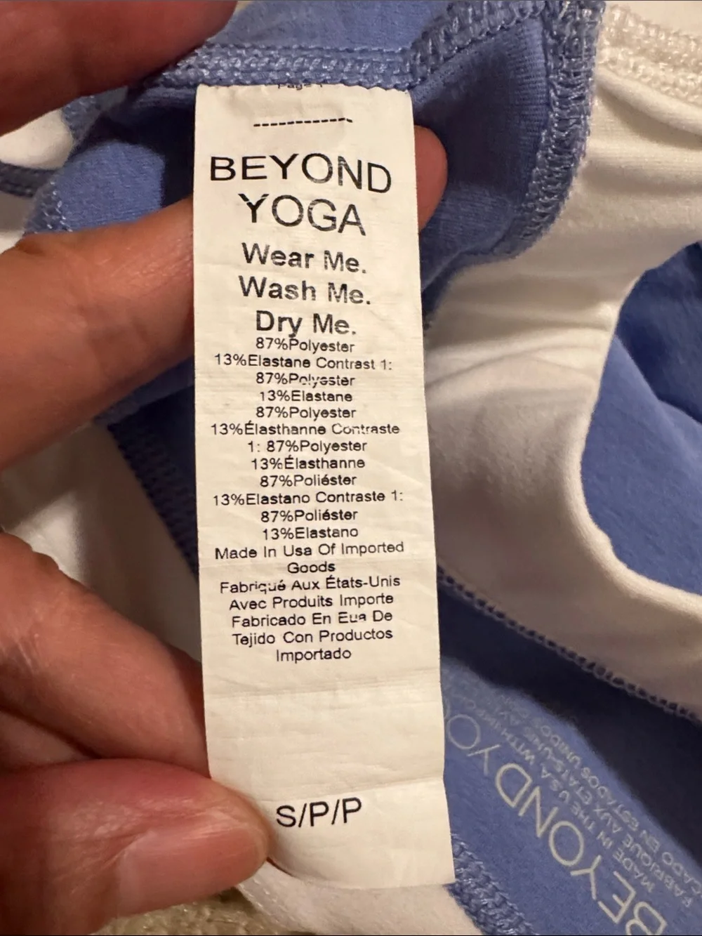 Beyond Yoga horizontal rips
