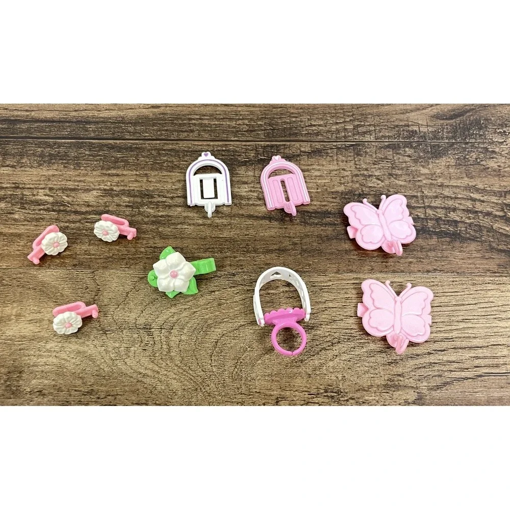 Vintage Charmkins Hangers Barrettes Clips Ring Lot