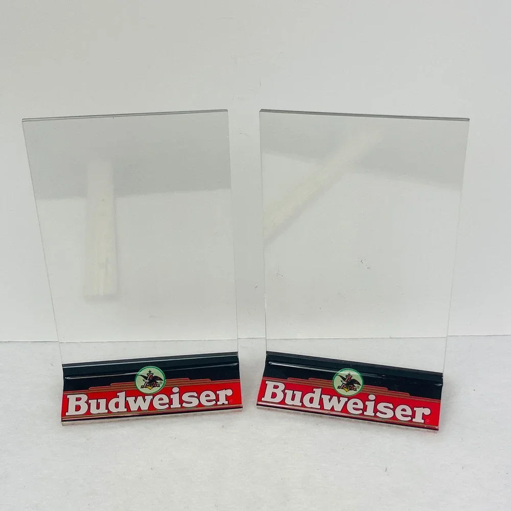 Budweiser branded acrylic