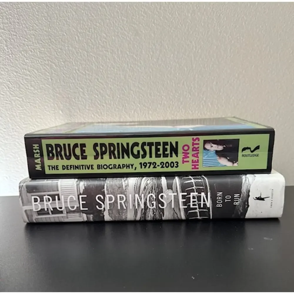 Bruce Springsteen Born To Run & Two Hearts Definitive Biography Book Bundle