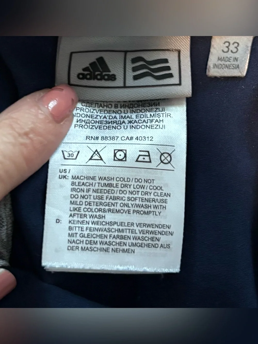 adidas waist laying